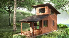 Modern Loft Tiny Cabin Plan