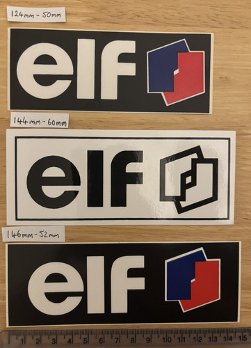 Elf racing oil car stickers - racing,