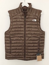 North face jacket gilet brown - face,
