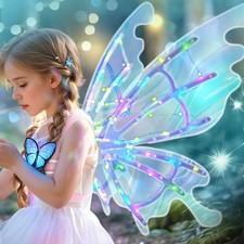 with Light Music Glowing Butterfly Wings