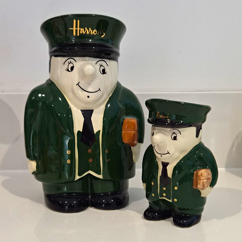 Harrods ceramic moneybox green - ceramic,