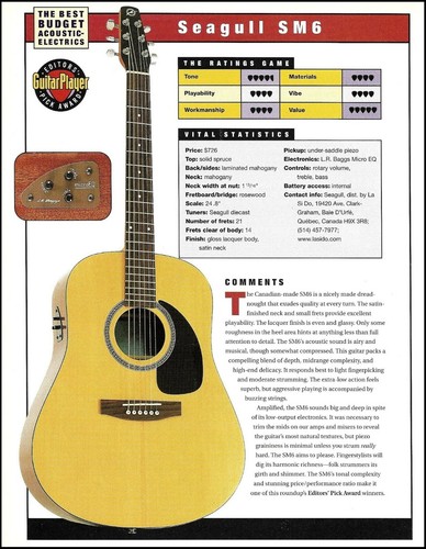 Seagull sm6 ovation s771 - sm6, +
