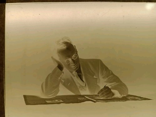Magic lantern slides portrait - lantern,