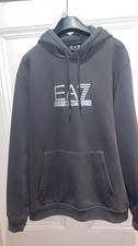 EA7 Hoodie Mens Size M In Grey