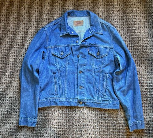 Vintage 80s levis trucker mens - 80s,