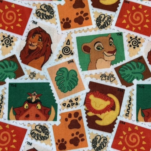 Lion king fabric polycotton - lion,