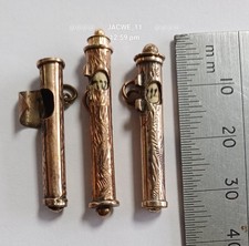 3 Antique miniature Mezuzah
