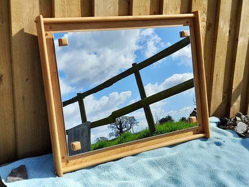 Oak mirror large beautiful - mirror,