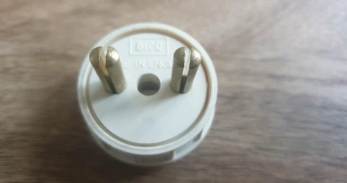 Vintage bicc round pin plug - bicc,
