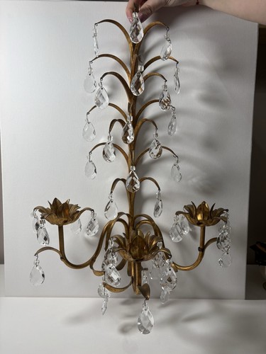 Gilt metal candelabra - , with