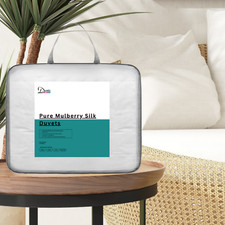 18 Tog Premium Quality 100% Pure Mulberry Silk Filled Duvets for All Size Beds