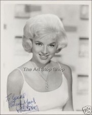 Diana Dors signed photo print
