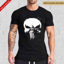The Punisher Skull T Shirt Gym