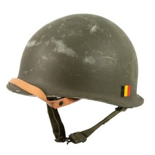 Original Belgian M1 Helm- Genuine Army Surplus- Paintball/Airsoft/reenactment