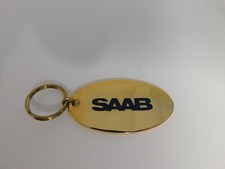 SAAB Keyring Fob Oxford Range Plated With 22ct
