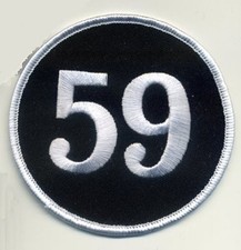 CAFÉ RACER ROCKERS 59 TON-UP BOYS LEATHER JACKET OUTLAW PATCH:  5 9