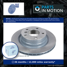 2x Brake Discs Pair Vented fits BMW 120D 2.0D Rear 2004 on 300mm Set Blue Print