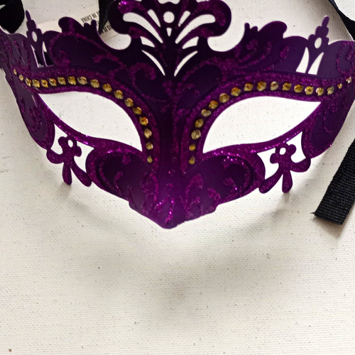 Purple venetian glitter half - glitter,