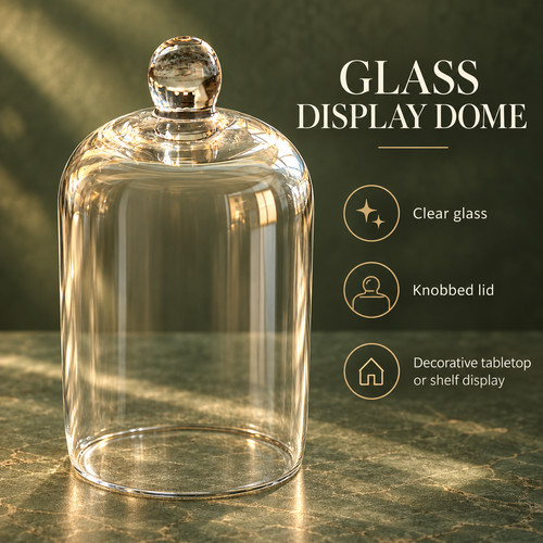 Gathiness glass bell jar - bell,