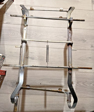 Genuine Silver Cross Dolls Pram Base Frame Chassis Assembly Inc Hand Brake