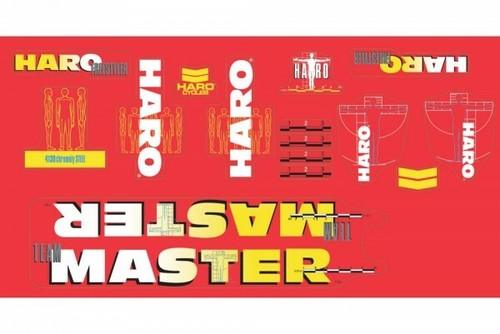 Haro bmx decals 1989 team - haro,