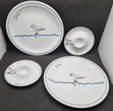 Seltmann Weiden Breakfast Set For 2 Seagull Nautical Bavaria West Germany Rare