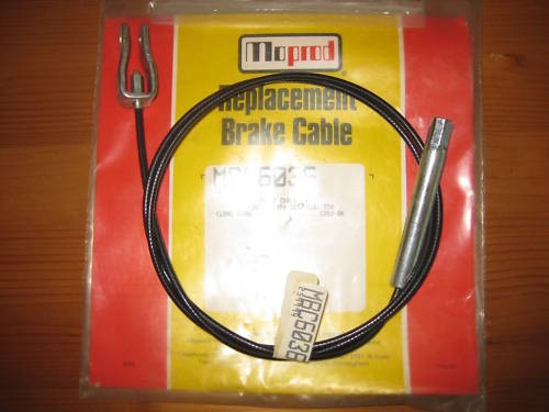 New front handbrake cable - front,
