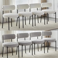 Boucle dining chairs - 2/4/6,