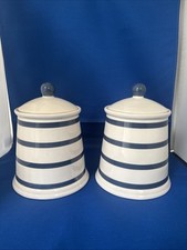 PAIR OF T&G WOODWARE CERAMIC STORAGE JARS