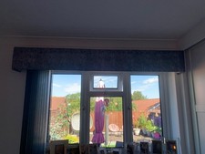  Pelmet padded box window pelmet measuring 6’6” x 6” 