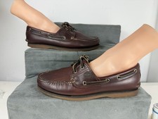 Timberland Brown  Deck  Boat Shoes Size Us 9.5 Laces Gum Sole Uk 9 ?