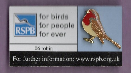 Rspb pin badge robin - pin, 06