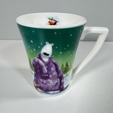 Portmeirion Rob Scotton Mug Christmas Polar Bear In Jumper Vintage Rare