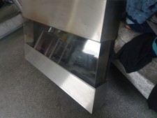 Flueless Gas Fire Wall Mounted 100% efficient 3 sided glass  no chimney needed 