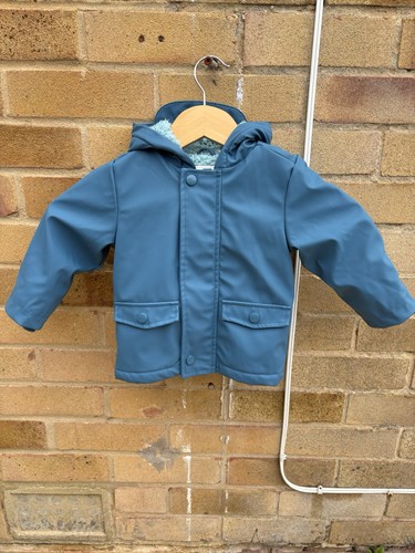 George blue hooded - blue, coat