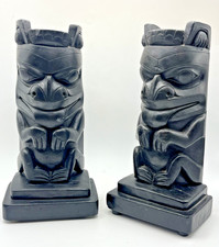 HAIDA CARVED ARGILLITE  TOTEM