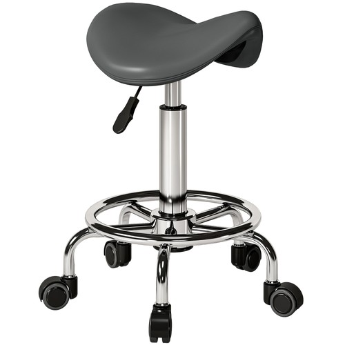 Homcom saddle chair rolling - homcom,