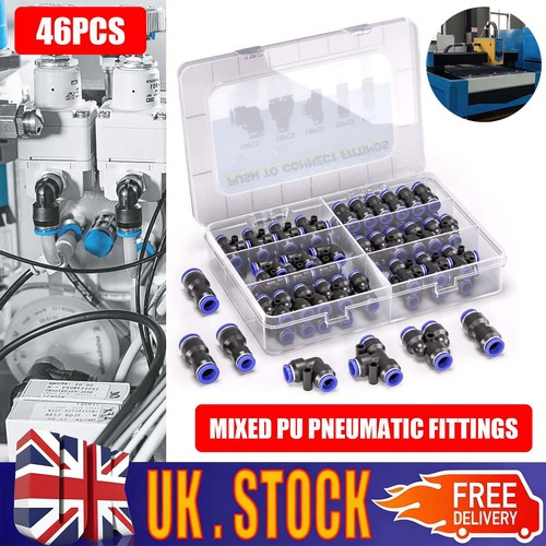 46pcs 6mm pneumatic quick push - pneumatic,