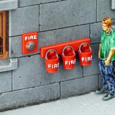 Model Railway Fire Buckets -