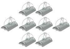 8x Ground Tunnel Barrel Duffus Mole Vole Traps Fast Control Heavy Duty Metal