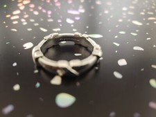 tiffany co sterling silver 1837 ring genuine silver Tiffany ring gathering dust 