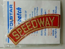 Vintage Cloth Speedway Badge Patch New old Stock Tolstar Original Packaging 