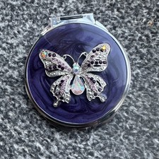 Pocket compact silver tone - pocket,