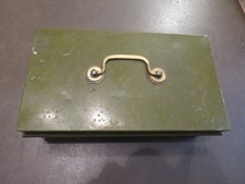 VINTAGE GREEN METAL CASH DEED