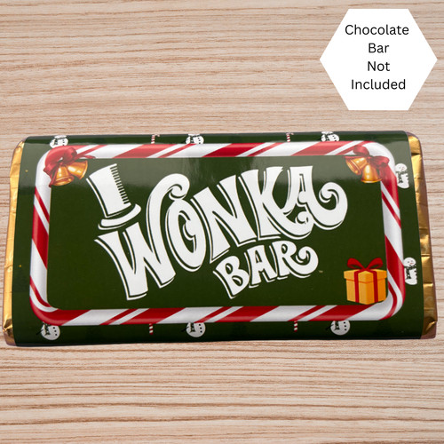 Christmas wonka chocolate bar - wonka,