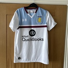 Boys Aston Villa 2016/2017 Away Football Shirt YMD 10-12 Years