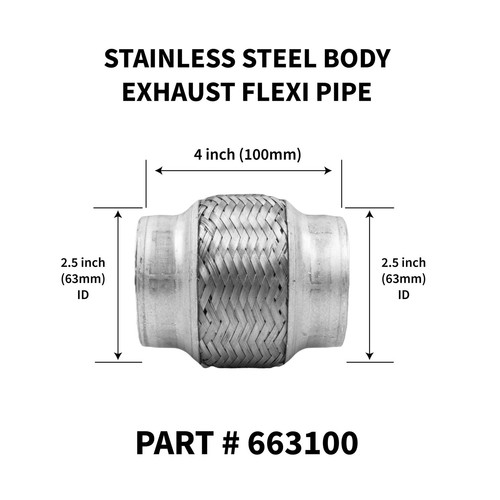 63mm 100mm weld - weld, stainless