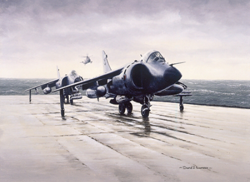 Sea harrier royal navy - sea,
