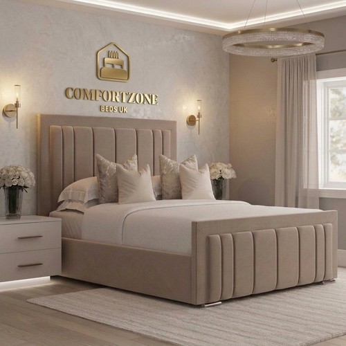 Malaga panel bed frame plush - panel,