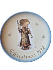Vintage Hummel Angel Christmas Plate 1972 Berta West Germany Limited Edition 8"